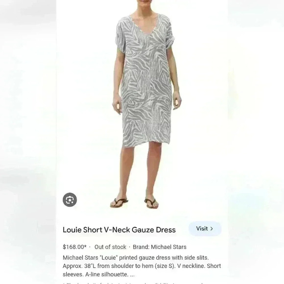 Michael Stars Louie Gauze Dress - Picture 1 of 7